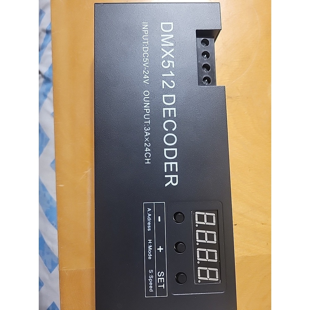DMX512 Decoder 24 channel with Digital Display RGB RGBW LED strip controller